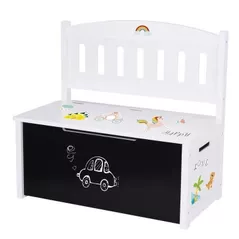 Набор детской мебели Tooky Toy 74701 cutie din lemn pentru stocarea jucariilor 2 in 1 TK366