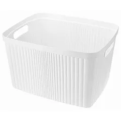 Coș pentru rufe Promstore 53355 Cos pentru rufe Econova Velvet 35l, alb
