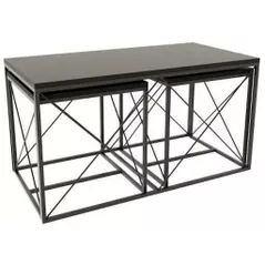 Măsuţă cafea Trendy Defne, Antracit, set