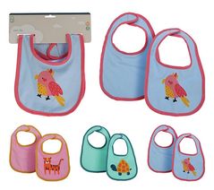 Слюнявчики Promstore 56359 Set bavete pentru bebelusi 2buc, bumbac