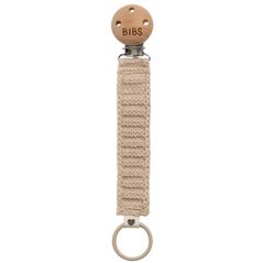 Пустышка BIBS 9440245 Lantisor clip tricotat pentru suzeta Vanilla