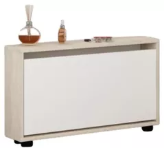 Raft pentru încălțăminte Mobildor-Lux Leo Slim 100x16x47H cm Sonoma/White
