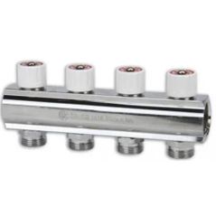 Комплект распределителей Hydro S Colector distribuţie drept, cu ventil 1"x3/4" (0715023)