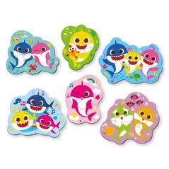 Головоломка Dodo 200587 Puzzle pentru cei mici, seria Baby Shark, 18el