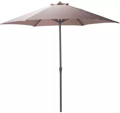 Umbrelă de gradină Holland 57448 Umbrela de soare D230cm, 6 spite arcuite, marou-gri, husa