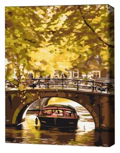 Tablou pe numere BrushMe BS52615FC 40x50сm (fără cutie) Plimbare cu barca pe canale