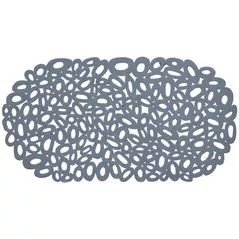 Covoraș de baie Bisk 08462 antiderapant GRAVA ECO 68/36 albastriu