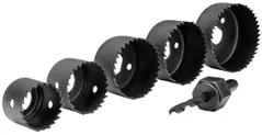 Set de tubulare, bite, duze Makita D-70203 Set 5 carote + adaptor lemn/gips 32-64mm