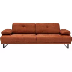 Canapea Trendy Mustang Portocaliu 99x83x239cm, extensibila (3 locuri)