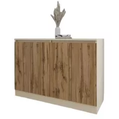 Comodă Smartex (16452) Т8 120cm Ivory+Stejar Inchis
