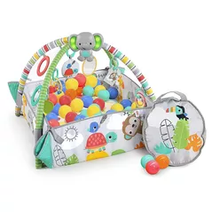 Covoraș de joacă Bright Starts 12624 Salteluta de activitati 5 in 1 Gym & Ball Pit Totally Tropical