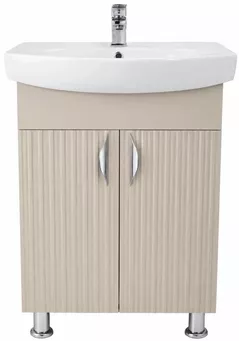 Dulap pentru lavoar Mashtab 12466 Aqua (CL) cu 2 uși 600x370x850 Bej mat