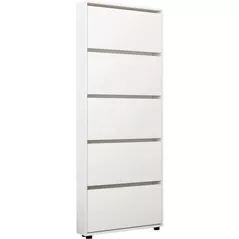 Полка для обуви Mobildor-Lux Leo Slim 70x16x203H cm White