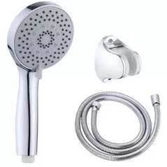 Набор для душа Hydro S Aquafix 16 cu 3 funcții + furtun inox 1.5m, cromat (0103233)