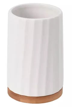 Pahar pentru periuțe de dinți Bisk 08404 Suport periute de dinti KIDO alb