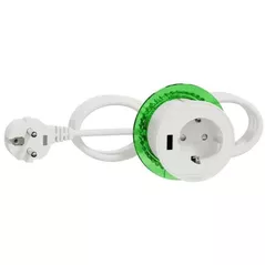 Удлинитель электрический Schneider INS44004 Priza pentru mobila usb a 3.1ah alba