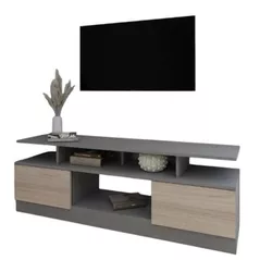 Comodă TV Smartex (16526) Т9 160cm TV Grafit+Stejar Deschis