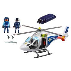 Set de construcție Playmobil PM6921 Police Helicopter with LED Searchlight