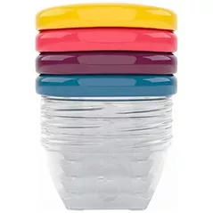 Container alimentare Babymoov A004307 Set 4 recipiente pentru pastrarea hranei, 120 ml