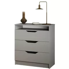 Comodă MebelStar 800 LILU 81x40x89 Grey (MBS-1343)