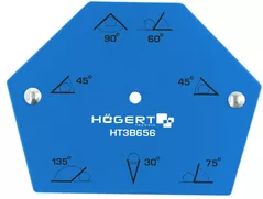 Suport magnetic pentru sudură Hoegert HT3B656 Magnet hexagonal pentru sudura 22.5kg ,120x90x18mm