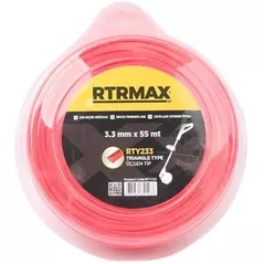 Леска для триммера RTRMAX RTY233 3,3мм X 55м (треугольник)