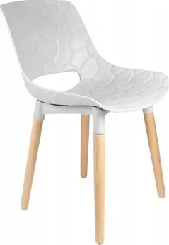 Scaun Jumi SET 6 Scaune scandinave DAVIS alb