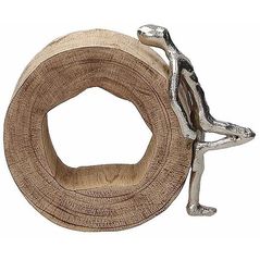 Декор Andrea Fontebasso 54697 Suvenir de birou Visator H19cm Vogue Unison, din lemn/metal