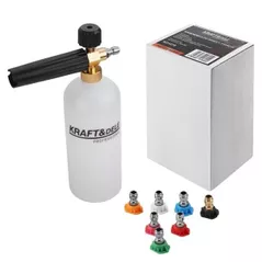 Accesoriu  mașini de curățat de mare presiune Kraft&Dele KD1270 пеногенератор + 7 насадок, 1 л