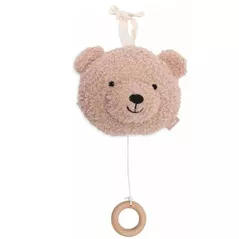 Jucărie cu pandantiv Jollein 043-001-68063 Teddy Bear Wild Rose (muzicala)