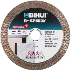 Диск отрезной Bihui AGMN76-BT алмазный Cyclone Speedy 76x10x1.2mm