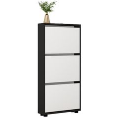 Raft pentru încălțăminte Mobildor-Lux Leo Slim 50x16x125H cm Anhracite/White