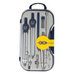 Set de creație miscellaneous ZB.5314CL-03 Set Compas Zi-Bi COLLEGE 9 elemente, albastru
