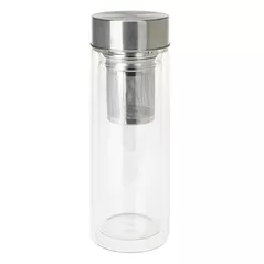 Бутылочка для воды Excellent Houseware 51276 0.3l с инфузером, стеклянная