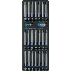 Set de tubulare, bite, duze King Tony Bituri Torx, hexagonale, caneluri 9-1044CQV 10 mm, 44 buc. (SPUMA)