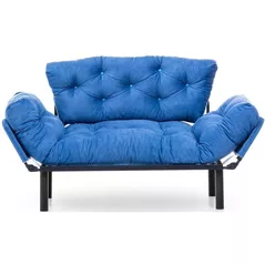Canapea Trendy Nitta Albastru, 70x85x155cm