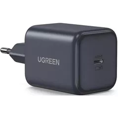 Зарядное устройство сетевое Ugreen 65052 GaN Charger 1xType-C 45W X524, Black