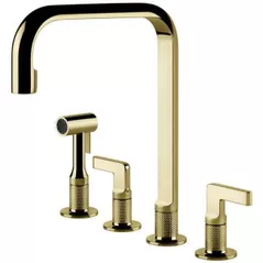 Смеситель кухонный Gessi 58703-710 Inciso Brass PVD