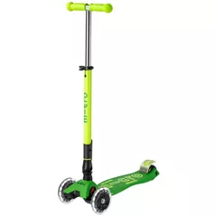 Trotinetă Micro MMD229 Maxi Deluxe Foldable Neon LED Parrot Green