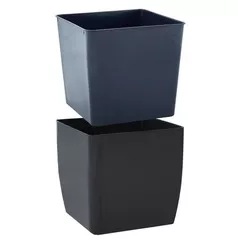 Ghiveci pentru flori Aleana 115083 Cvadro 16x16x15.5 cm, granit
