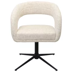 Scaun Deco Ardus CY-119 Beige, rotativ (UF986-26) + Black legs