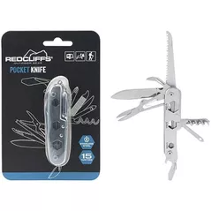 Нож походный Promstore 55559 Cutit de buzunar Redcliffs 15 functii, 9cm