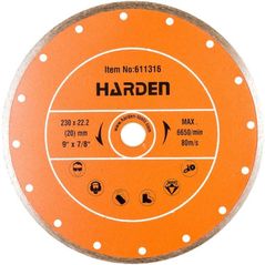 Диск отрезной Harden 611316 Disc diamantat pentru gresie si faianta 230x22.2mm Industrial