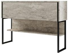 Masă Trendy Luxe, TravertinNegru, 120x80x30cm (GTR005833)