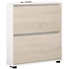 Полка для обуви Mobildor-Lux Leo Slim 100x16x86H cm White/Sonoma