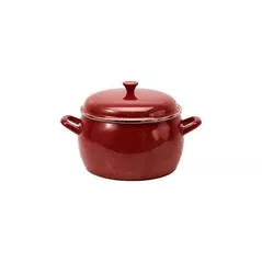 Cratiță Metalac 51742 эмалированная Bordo 16cm, 2.4l, крышка металл