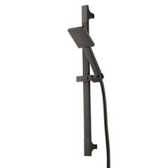 Set pentru duș HERZ SQ Black a50B (bara+futun+para) UH12464B