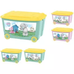 Cutie depozitare Бытпласт 45653 Контейнер для игрушек Me To You 45l, 58X39X35cm на колесах
