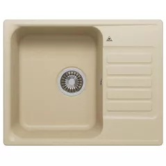 Мойка кухонная Tornado Quartz L600 Ivory