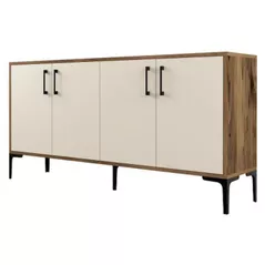 Casetieră Trendy Kiev, Nuc, Smantana 180x78x35cm